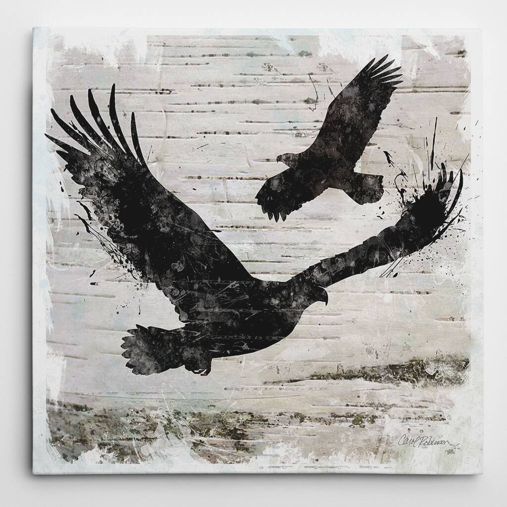 Wexford Home Carol Robinson 'Birchbark Eagle' Wrapped Canvas Art