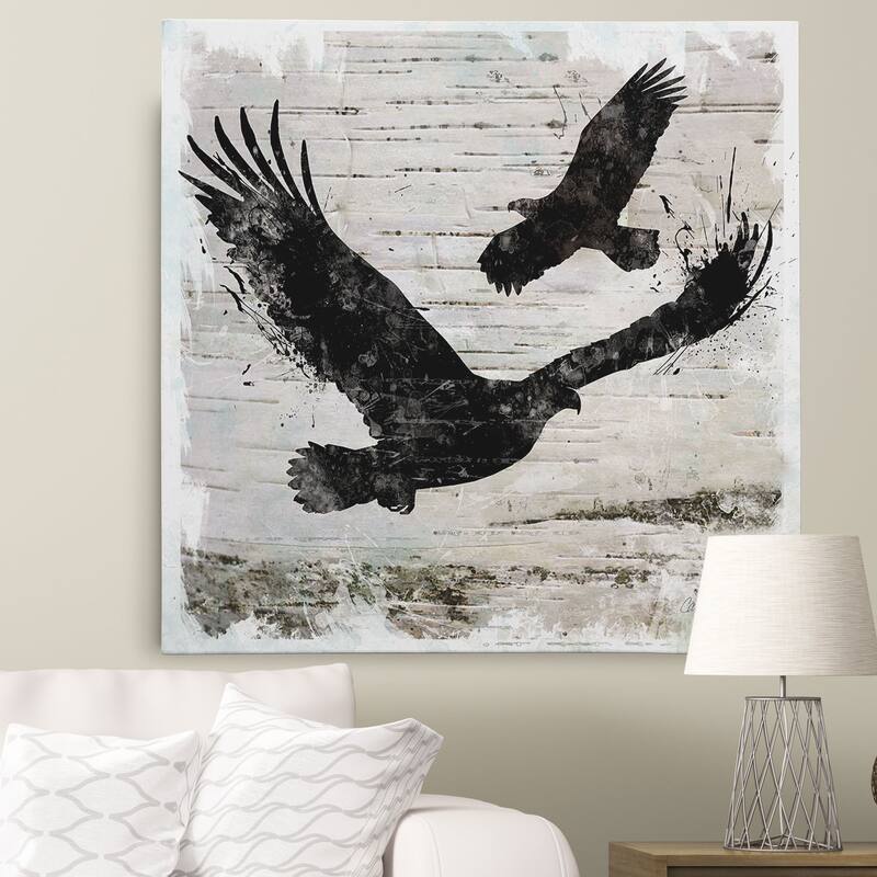 Wexford Home Carol Robinson 'Birchbark Eagle' Wrapped Canvas Art