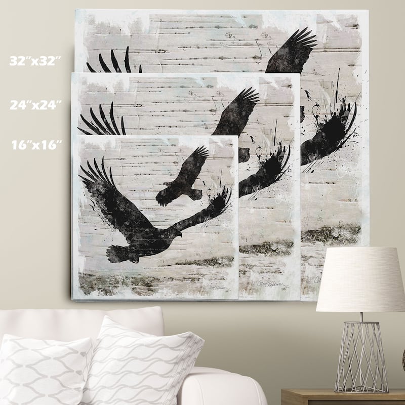 Wexford Home Carol Robinson 'Birchbark Eagle' Wrapped Canvas Art