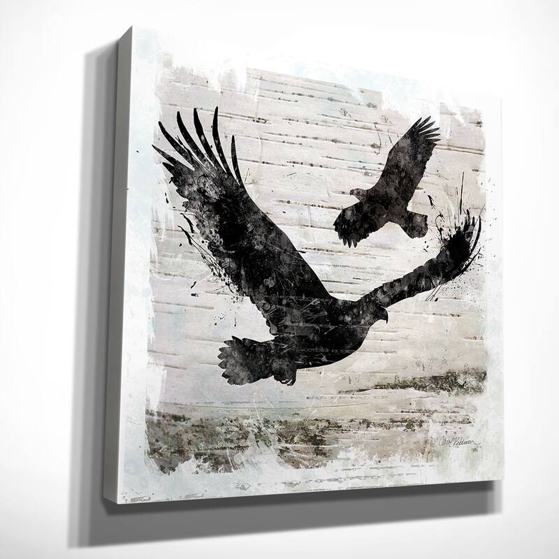 Wexford Home Carol Robinson 'Birchbark Eagle' Wrapped Canvas Art