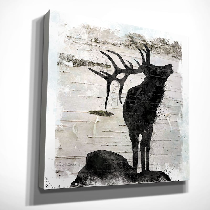 Wexford Home Carol Robinson 'Birchbark Elk' Wrapped Canvas