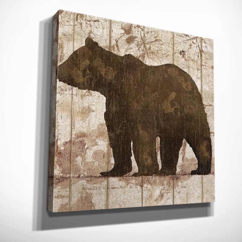 Picture It on Canvas 'Bear Crossing' Canvas Wall Art