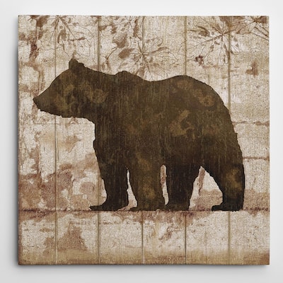 Picture It on Canvas 'Bear Crossing' Canvas Wall Art