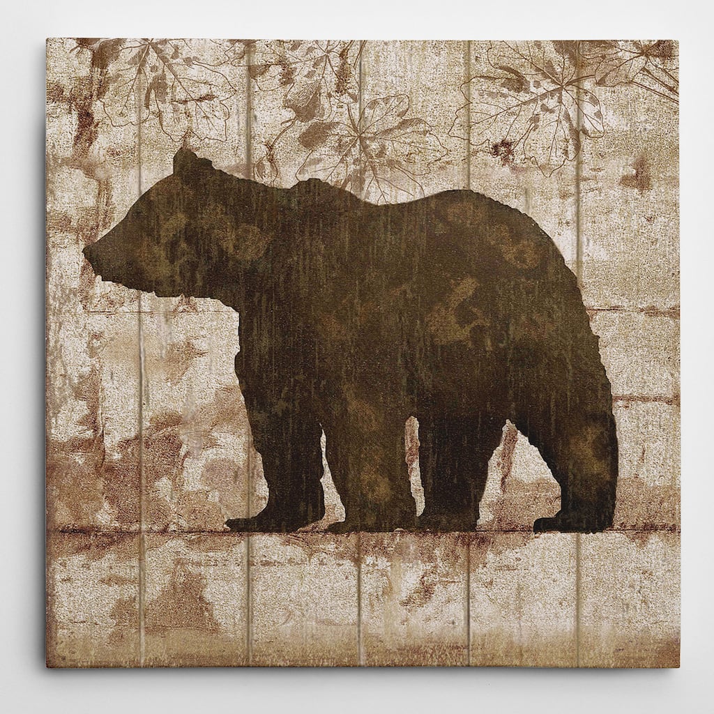 Picture It on Canvas 'Bear Crossing' Canvas Wall Art