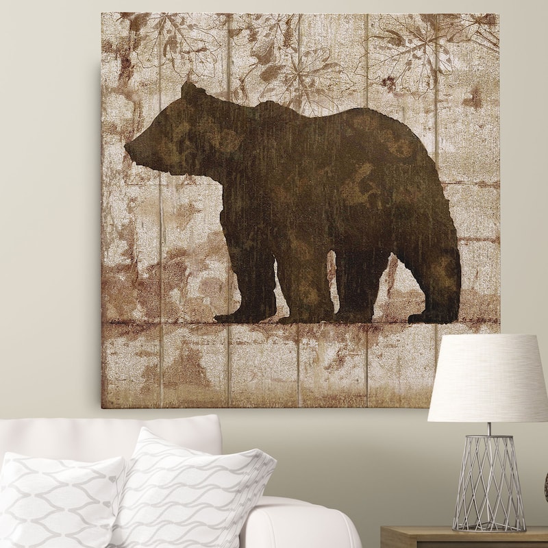 Picture It on Canvas 'Bear Crossing' Canvas Wall Art