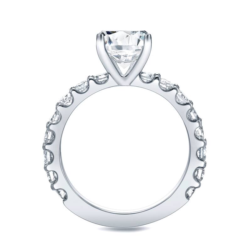 Auriya 14k Gold Classic 2 1/2ctw Cushion-cut Diamond Engagement Ring Certified (H-I, VS1-VS2)