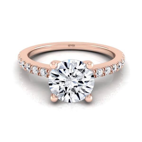 slide 1 of 3, 14k Rose Gold 3/4ct TDW White Diamond Engagement Ring