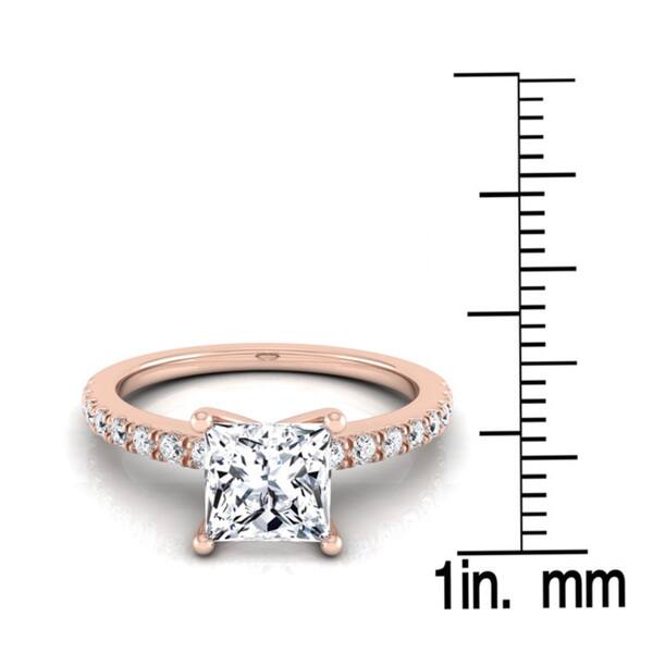 14k Rose Gold 3/4ct TDW White Diamond Engagement Ring