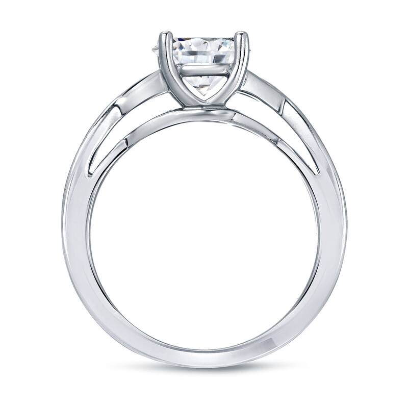 Auriya Platinum 1 1/4ctw Solitaire Diamond Engagement Ring