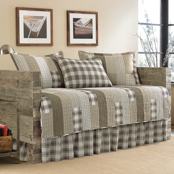Eddie Bauer 5-Piece Fairview Sand Daybed Cover Set
