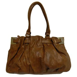 Donna Bella Handbags Our Best Clothing Shoes Deals Online Donna Bella Jessica Brown Faux Leather Shoulder Bag