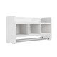 Alaterre 25-inch Wood Bath Storage Shelf with Towel Rod - Thumbnail 6