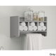 Alaterre 25-inch Wood Bath Storage Shelf with Towel Rod - Thumbnail 4
