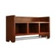 Alaterre 25-inch Wood Bath Storage Shelf with Towel Rod - Thumbnail 7