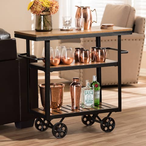Carbon Loft Berliner Industrial Black/ Brown Cart