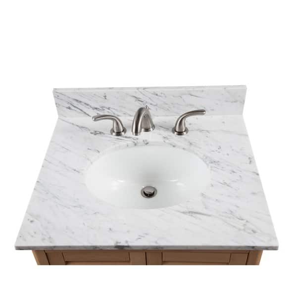 Alaterre 25inch W Marble Sink Top for Bath Vanity Bed Bath & Beyond