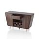 preview thumbnail 7 of 10, Furniture of America Hai Rustic Walnut 5-bottle Buffet with Cabinets