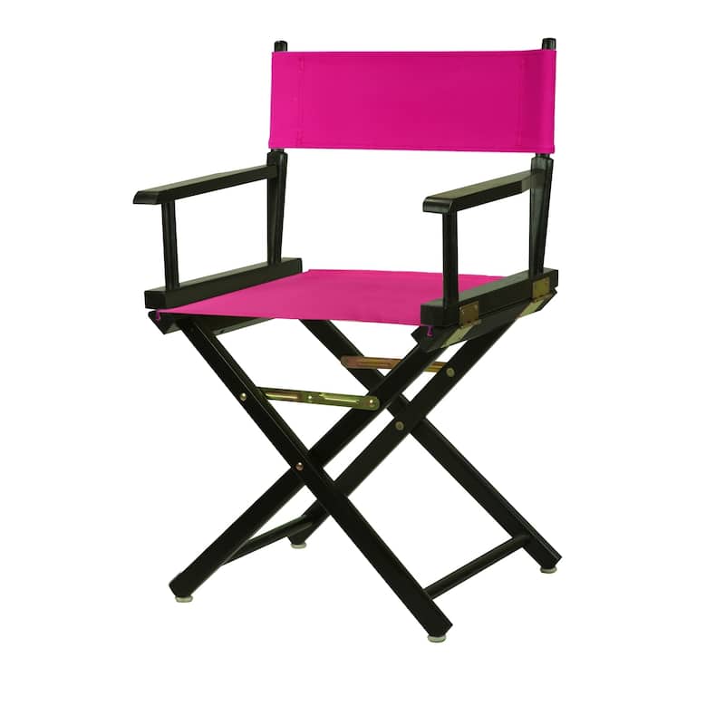 Black Frame 18-inch Director's Chair - magenta