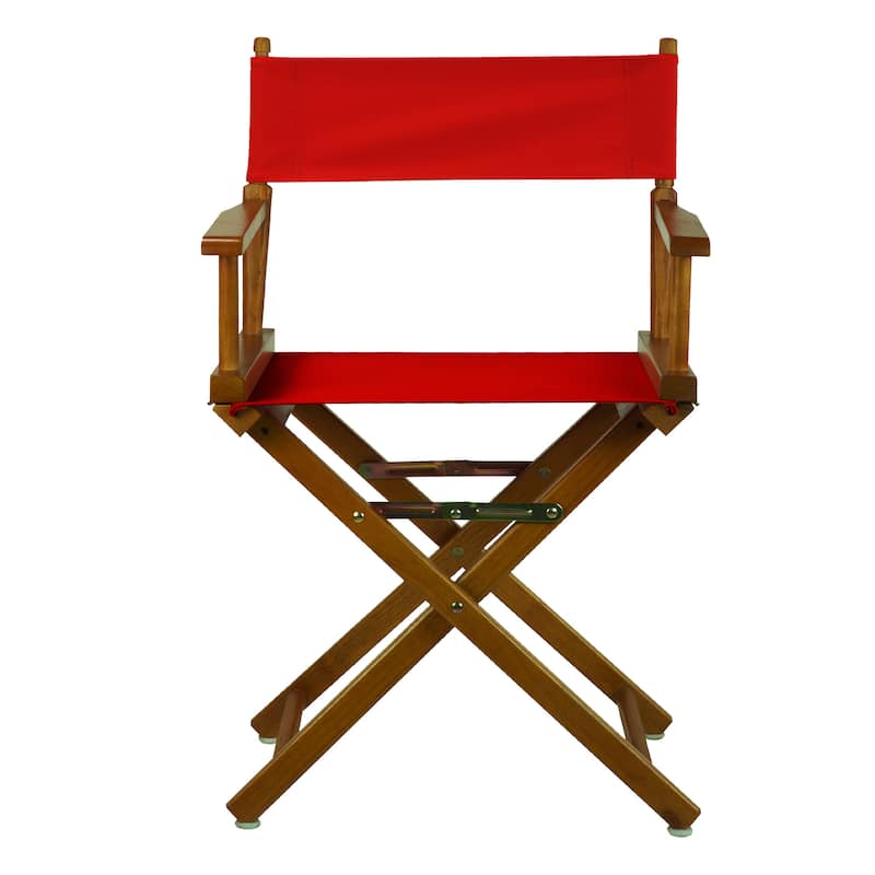Honey Oak Frame 18-inch Director's Chair