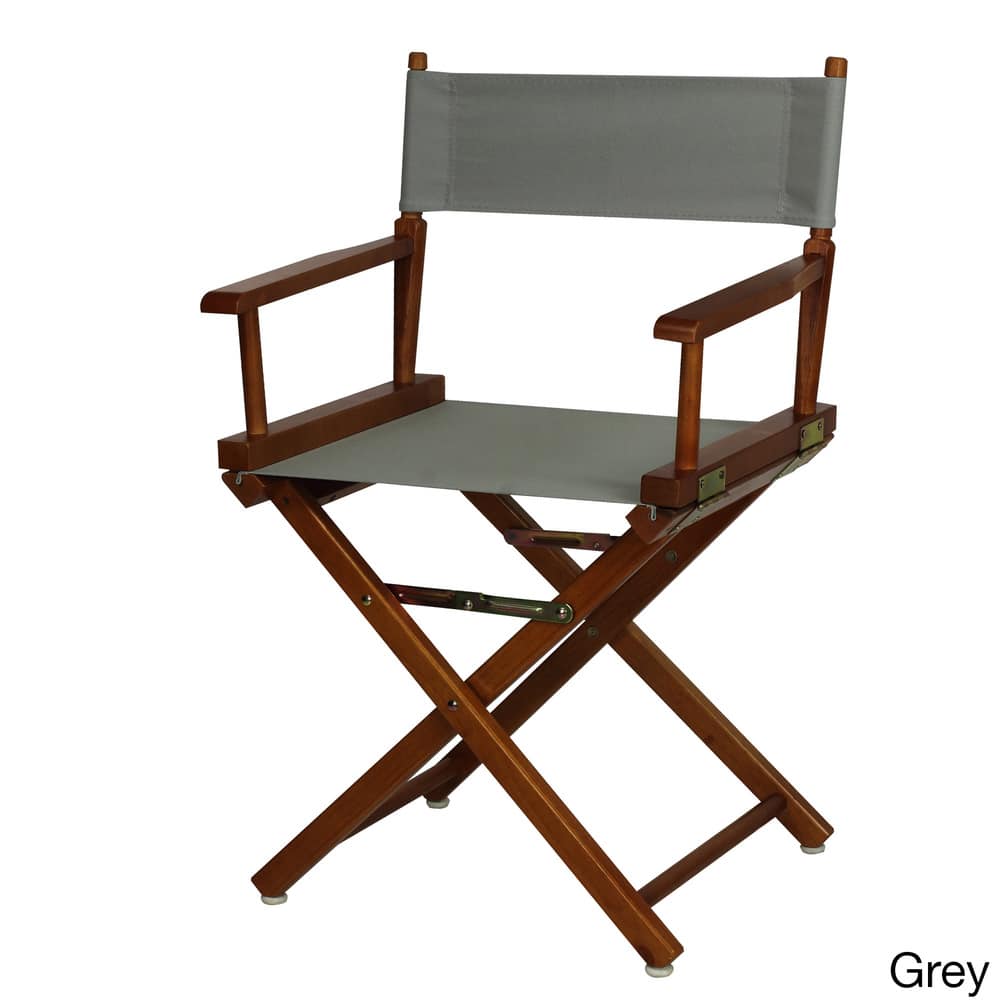 Honey Oak Frame 18-inch Director's Chair