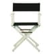 preview thumbnail 4 of 28, White Frame 18-inch Director's Chair - 33.75"h x 21.75"w x 17"d - 33.75"h x 21.75"w x 17"d