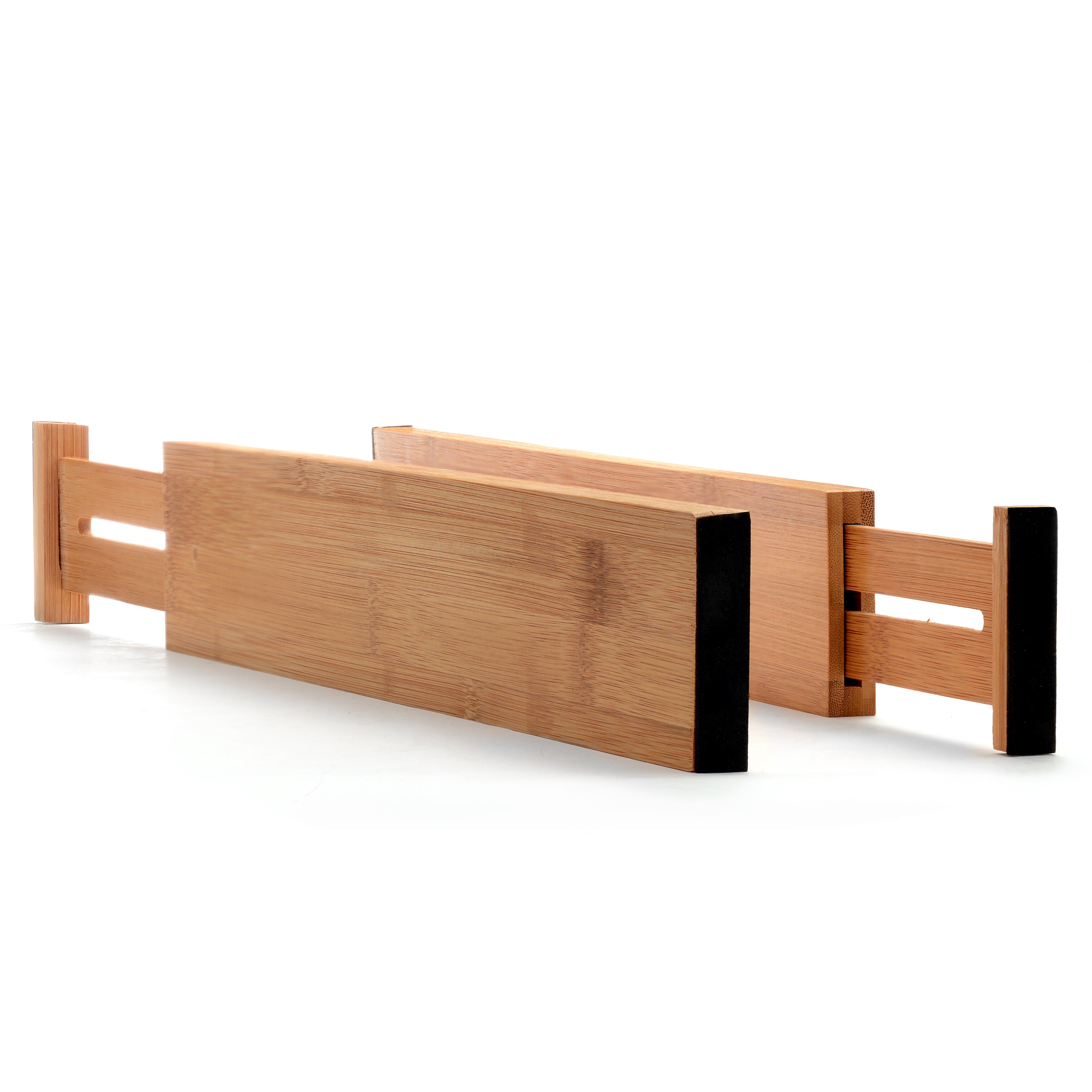 Shop Belmint Bamboo Deep Kitchen Drawer Dividers Set Of 2 Free
