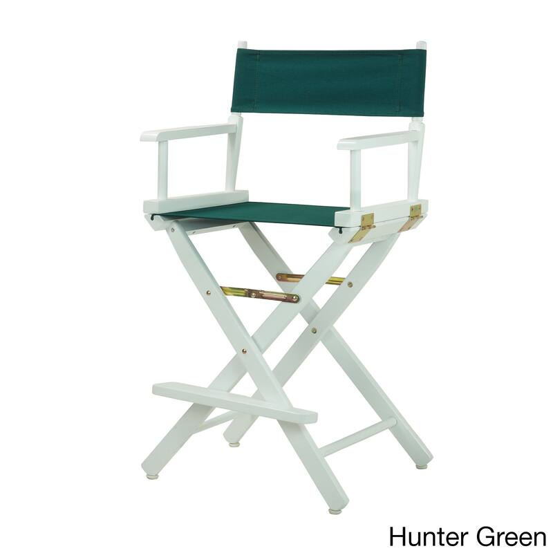 White Frame 24-inch Director's Chair