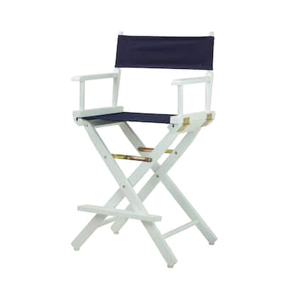 White Frame 24-inch Director's Chair