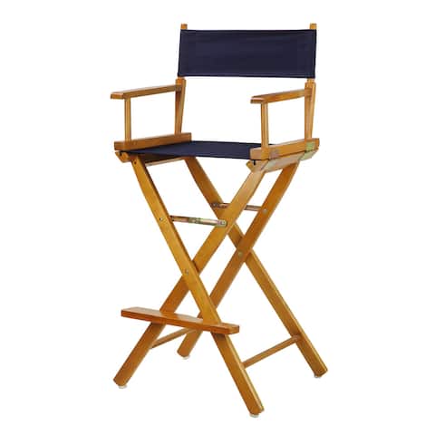 Honey Oak Frame 30-inch Director's Chair