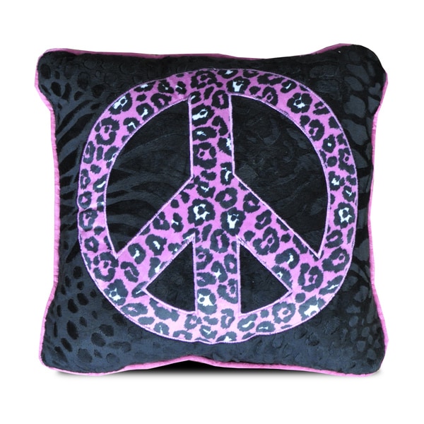 Peace Sign Throw Pillow