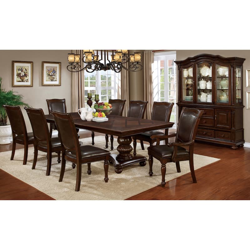 Copper Grove Madzharovo Traditional Faux Leather Dining Chairs (Set of 2)