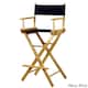 Natural Frame 30-inch Director's Chair - Navy Blue