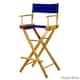 Natural Frame 30-inch Director's Chair - Royal Blue