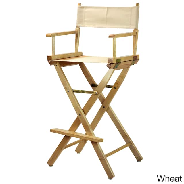 Natural Frame 30-inch Director's Chair - Wheat