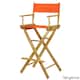 Natural Frame 30-inch Director's Chair - Tangerine