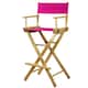 Natural Frame 30-inch Director's Chair - magenta