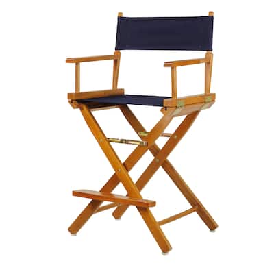Honey Oak Frame 24-inch Counter-height Director's Chair