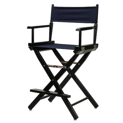 Black Frame 24-inch Director's Chair