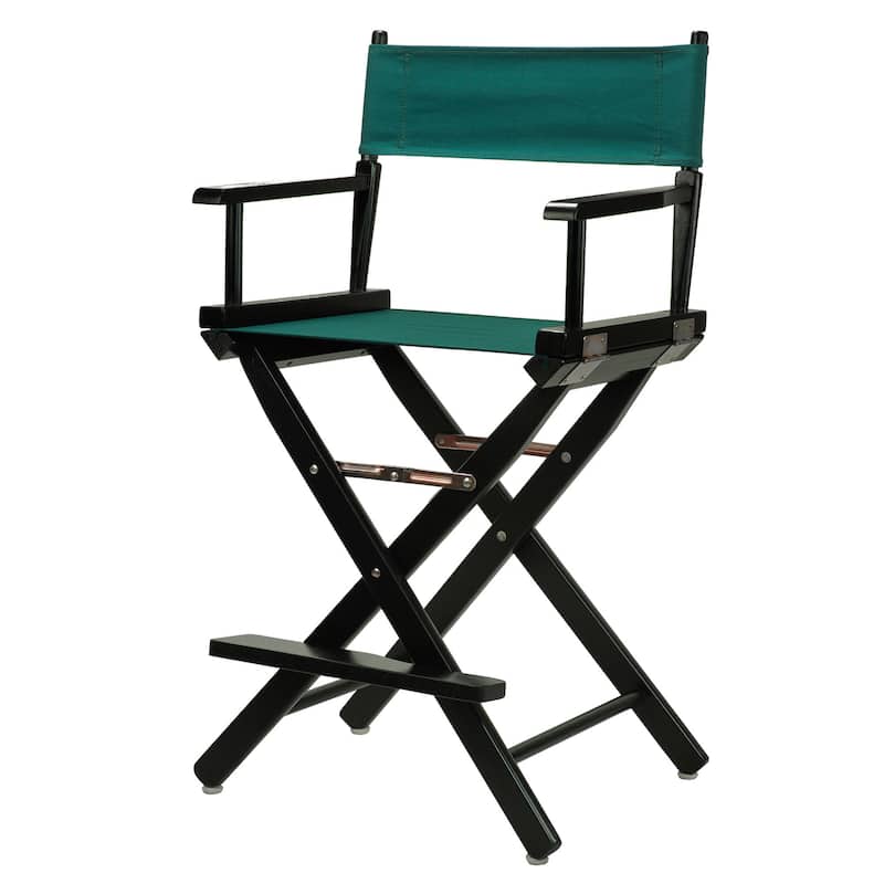 Black Frame 24-inch Director's Chair - Hunter Green