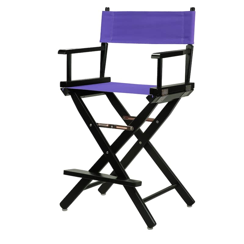 Black Frame 24-inch Director's Chair - Purple