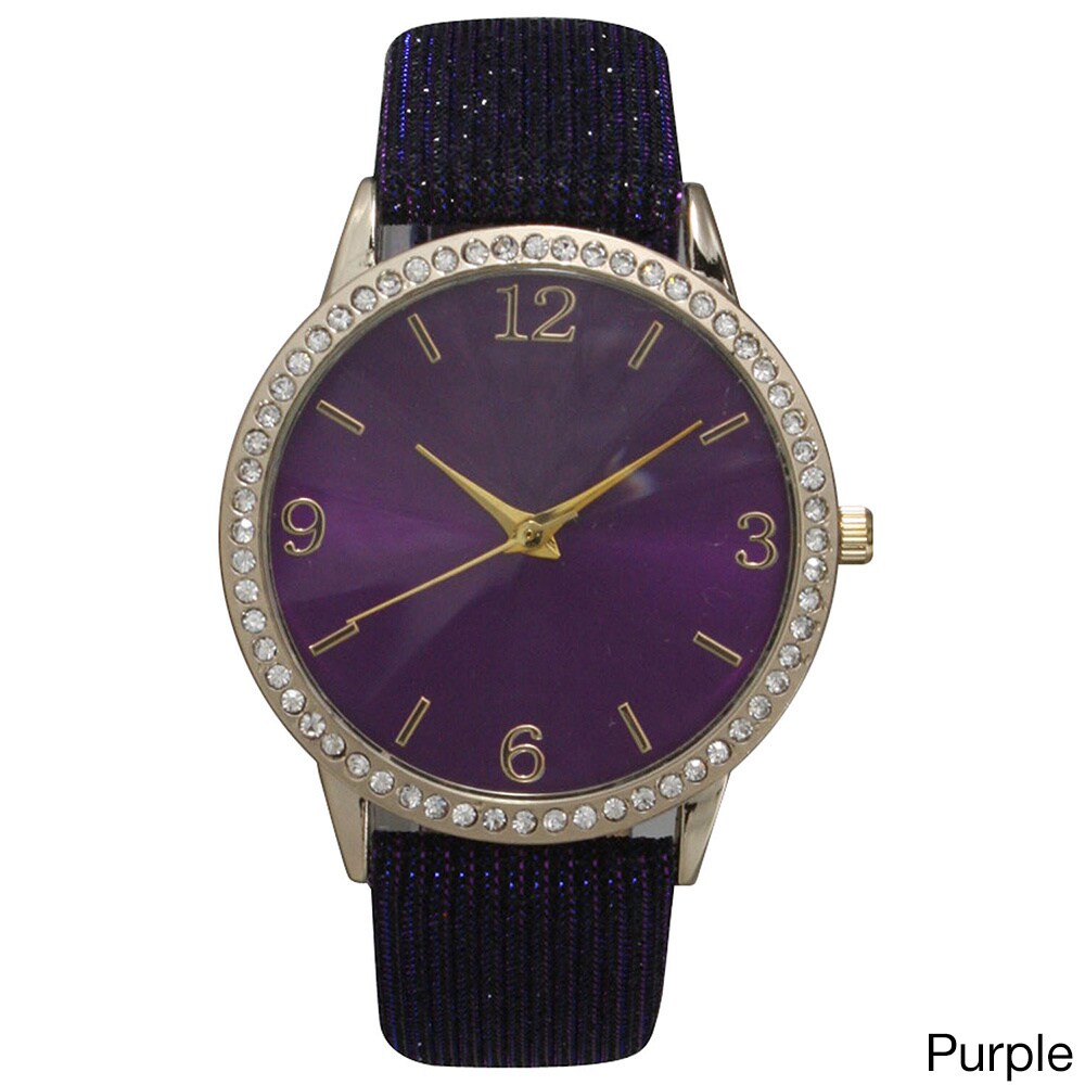 silver sparkly watch