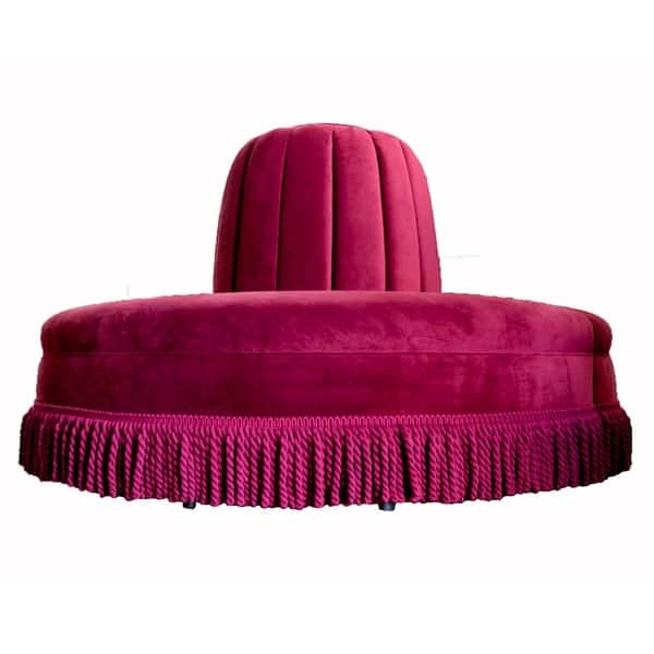Custom Color Banquette Settee Center Sofa | Overstock.com Shopping ...