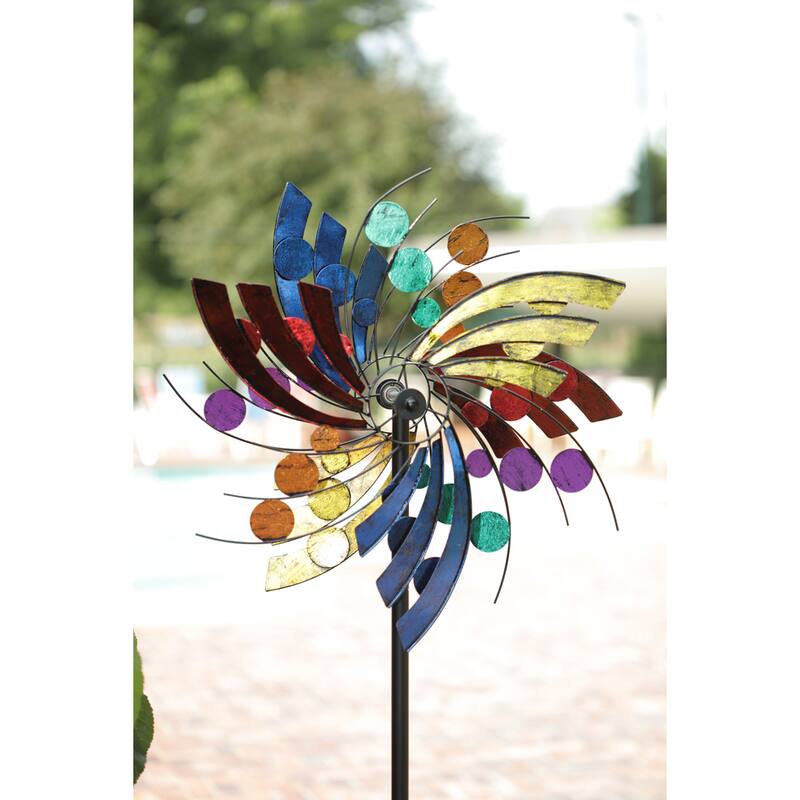 Plume Polka Dot Wind Spinner