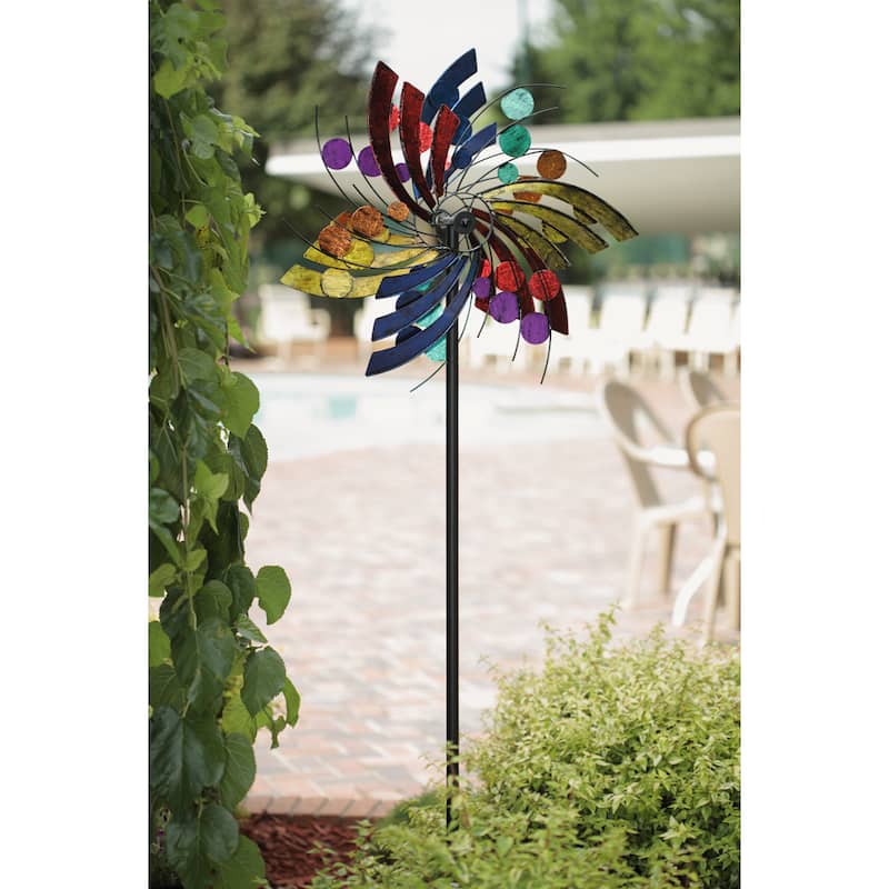 Plume Polka Dot Wind Spinner