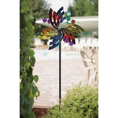 Plume Polka Dot Wind Spinner