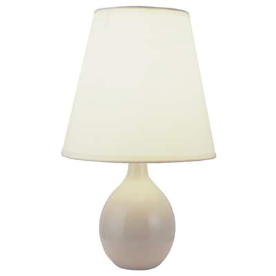 QMax Pastel/Ivory Ceramic 13-inch Table Lamp