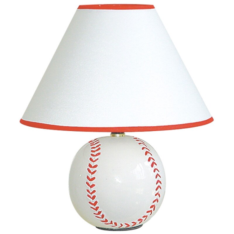 Shop QMax 12inch Ceramic Baseball Sports Table/Desk Lamp Free