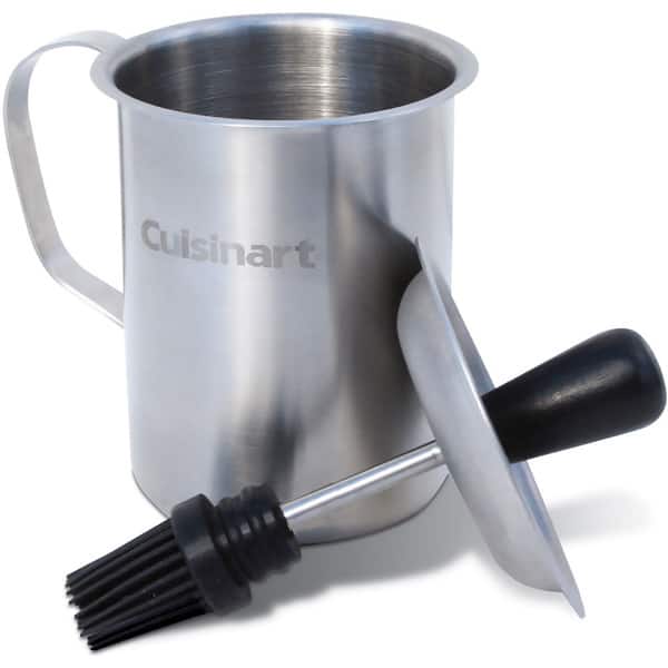 slide 1 of 1, Cuisinart Stainless Steel Sauce Pot and Basting Brush Set