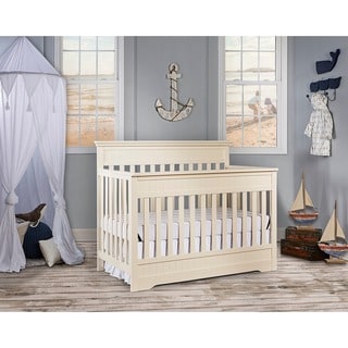 Dream On Me Chesapeake French White 5-in-1 Convertible Crib