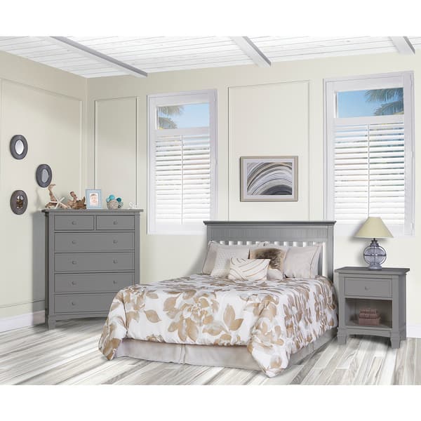 Dream On Me Chesapeake Storm Grey 5-in-1 Convertible Crib - Bed Bath &  Beyond - 13228145